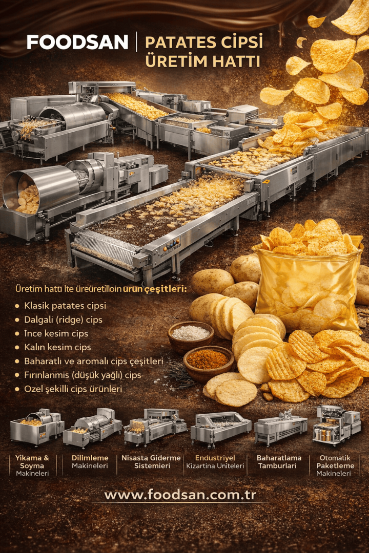 PATATES CİPSİ ÜRETİM HATTI